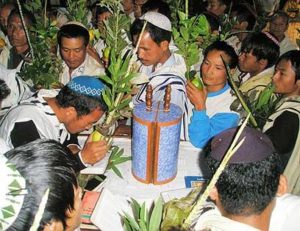 Forgotten tribe celebates Harvest ritua l'Sukot' in Mizoram