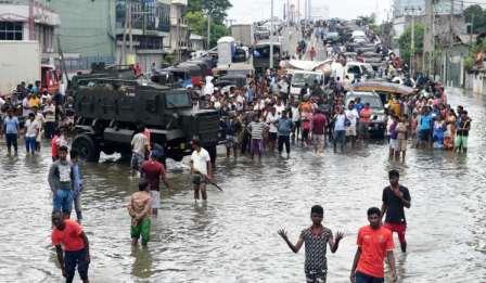 Half a million people flee a drowning Colombo!