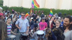 Protesters in Beersheba [courtesy Ynet ]